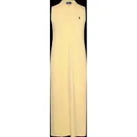 Ralph Lauren Stretch-Cotton Sleeveless Polo Dress - Yellow - XL