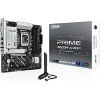 Asus PRIME B860M-A WIFI, Intel, LGA 1851 (Socket V1), Intel Core Ultra (Series 2), LGA 1851, DDR5-SDRAM, 256 GB (90MB1JY0-M0EAY0)