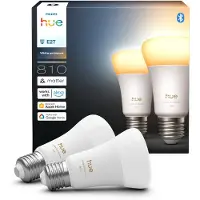 Philips White Ambiance Smart E27 LED 6 W 810 lm CCT, 2 kpl - Hue Hue, E27 LED 6 W 810 lm CCT, himmennettävä, Muovi