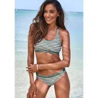 Venice beach Bikinitoppi oliivi / offwhite