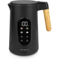 Emerio - Vedenkeitin digitaalinen 1,7 L Musta/Puu