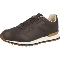 Timberland for man. TB0A2MP3W011 Scout Heights dark brown leather sneakers (42), Flat, Laces, Casual