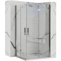 REA Molier Chrome Double suihkukaappi 90x100