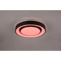 TRIO WiZ Mona LED kattovalaisin RGBW 3000-6000K 20W 38cm mattamusta starlight