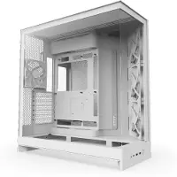 NZXT H9 Flow (2025) -miditornikotelo ikkunalla, valkoinen