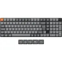 Keychron K17 MAX QMK/VIA Hot Swap Low Profile mekaaninen näppäimistö, Gateron Red -kytkimet