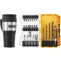 DeWalt DT70707-QZ pora-/kärkisarja - 25 osaa + lämpökuppi