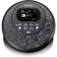 Lenco CD-500BK - Kannettava CD-soitin DAB+/FM-radiolla ja Bluetooth-yhteydellä - Musta