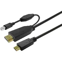 VivoLink – Touchscreen Cable 5m Black (PROUSBCHDMIUSBB5)