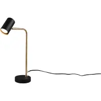 TRIO Lighting työpöytävalaisin Marley, Messinki/kulta, Olohuone/ruokailutila, Metalli, Moderni, työpöytävalaisin