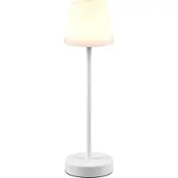 TRIO Martinez LED ulkopöytävalaisin ladattava 39cm 2,2W 2700-6500K mattavalkoinen