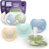 Philips Avent Ultra Soft tutti, 0–6 kk, 4 kpl, monivärinen