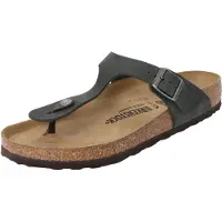 Birkenstock Varvastossut 'Gizeh' tummanvihreä