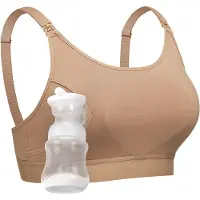 MOMCOZY Yn08 M Hands-Free Pumping Bra Natural - Beige - M