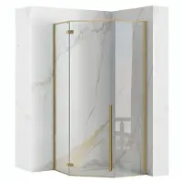 REA suihkukaappi DIAMOND 100x100 BRUSH GOLD