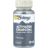 Solaray Activated Charcoal Kapselit Kookospähkinä 90 Yksiköt