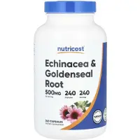 Nutricost - Echinacea &amp; Kultajuuri 500 mg (240 kapselia)