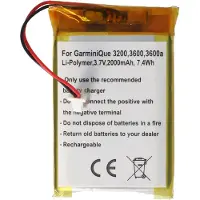 123accu Garmin iQue 3200 3600 3600a tehoakku 2000 mAh