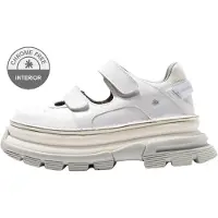 Art for woman. 116441170003_017 Core 2 leather shoes white (37), Eco Leather, 3 to 5 cm, Velcro, Casual