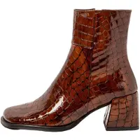 Art for woman. 1170612OL003_023 Leather Ankle Boots 1706 Verona brown (37), 5 to 8 cm, Zip, Casual