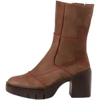 Art for woman. 116591212003_012 Leather Boots 1659 Sofia brown (41), 3 to 5 cm, Zip, Casual