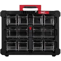 Milwaukee Organisoija Tip Bin Packout 10 laatikkoa - - 4932498323