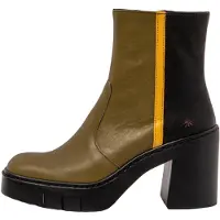 Art for woman. 1197411VJ003_0MU Multicolour 1974 Nappa leather ankle boots -Heel height: 9cm (41), 8 to 10 cm, Zip, Casual, Multicolor
