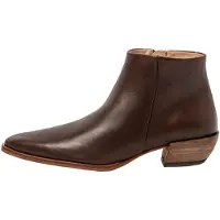Neosens for woman. 333521104003_012 Brown leather ankle boots S3352 (38), 3 to 5 cm, Zip, Casual