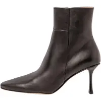 Neosens for woman. 331951101003_001 Leather ankle boots S3195 black (42), 8 to 10 cm, Zip, Casual