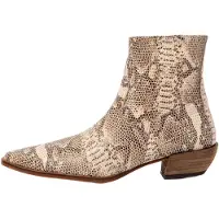 Neosens for woman. 3335311SM003_ESP Leather ankle boots S3353 beige (42), 3 to 5 cm, Zip, Casual