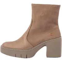 Art for woman. 116561220003_020 Leather Ankle Boots 1656 Sofia taupe (42), 3 to 5 cm, Zip, Casual