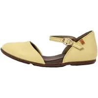 El naturalista for woman. 2ND544ZR0005_0G3 Nd54 Stella lime green leather sandals (41), Flat, Buckle, Casual