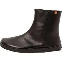 El naturalista for woman. 259181101005_001 Leather ankle boots N5918 Soft black (41), Flat, Zip, Casual