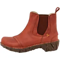 El naturalista for woman. 2N1583HA0005_008 Leather ankle boots N158 Arizona red (37), 1 to 3 cm, None, Casual