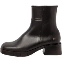 Art for woman. 112841101003_001 Leather Ankle Boots 1284 Warsaw black (41), 3 to 5 cm, Zip, Casual