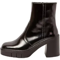 Art for woman. 1197413EO003_001 Leather Ankle Boots 1974 Berna black (41), 5 to 8 cm, Zip, Casual