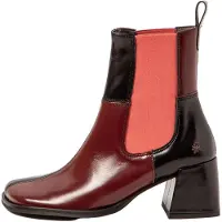 Art for woman. 1170711PD003_008 Leather Ankle Boots 1707 Verona maroon (42), Red, 3 to 5 cm, None, Casual