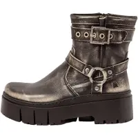 Art for woman. 1176712EH003_001 Leather Ankle Boots 1767 Leeds grey (36), 3 to 5 cm, Zip, Casual