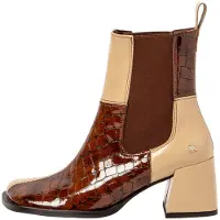 Art for woman. 1170711F6003_0MU Leather ankle boots 1707 multicolour (36), 3 to 5 cm, None, Casual, Multicolor