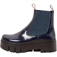 Art for woman. 1176612ZR003_0B0 Leather Ankle Boots 1766 Leeds navy (40), 3 to 5 cm, None, Casual