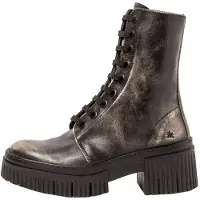 Art for woman. 1137513EH003_001 Leather Ankle Boots 1375 York grey (37), 3 to 5 cm, Zip, Casual