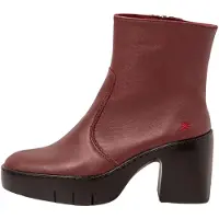 Art for woman. 116561167003_008 Leather Ankle Boots 1656 Sofia maroon (37), 5 to 8 cm, Zip, Casual