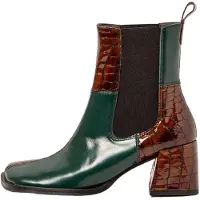 Art for woman. 1170711F5003_0MU Leather Ankle Boots 1707 Verona green (36), 5 to 8 cm, None, Casual