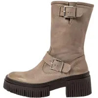 Art for woman. 1139711EW003_039 Leather Boots 1397 York grey (42), 3 to 5 cm, Zip, Casual