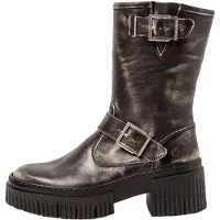 Art for woman. 1139712EH003_001 Leather Ankle Boots 1397 York grey (38), 3 to 5 cm, Zip, Casual