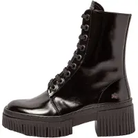 Art for woman. 113751401003_001 Leather Ankle Boots 1375 York black (40), 3 to 5 cm, Zip, Casual