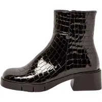 Art for woman. 112841301003_001 Leather Ankle Boots 1284 Warsaw black (40), 3 to 5 cm, Zip, Casual