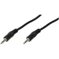 Logilink 3.5mm - 3.5mm, 0.2m, 3.5mm, Uros, 3.5mm, Uros, 0,2 m, Musta (CA1048)