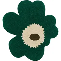 Marimekko Unikko Bath Mat 73X74Cm - Green - 73X 74CM