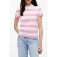 Tommy Hilfiger Tjw Reg S Flag Jersey Ss Tee Ext - Pink - L